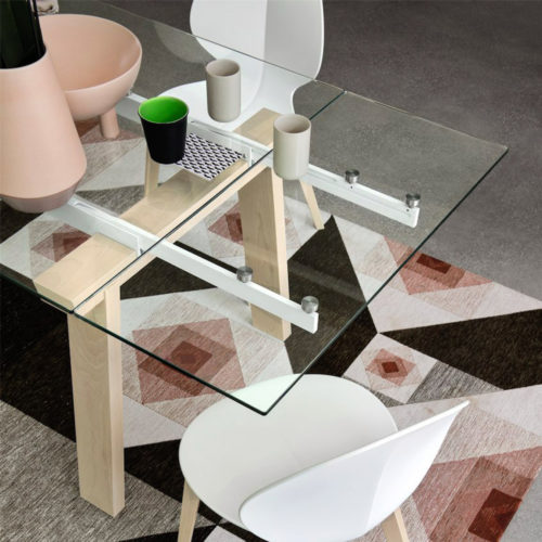 Levante Glass Extension Table