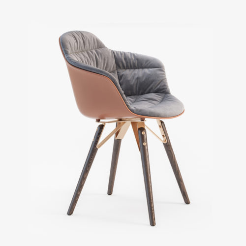 Mood Wood Armchair (Upholstered)