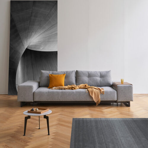 Grand D.E.L. Sleeper Sofa - Black Wood (Q)