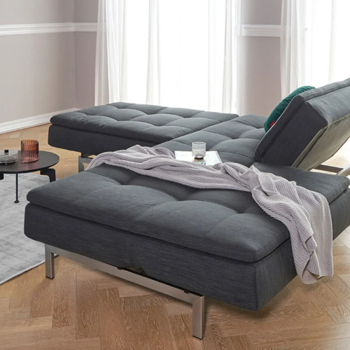 Dublexo Deluxe Sleeper Sofa - Stainless Steel