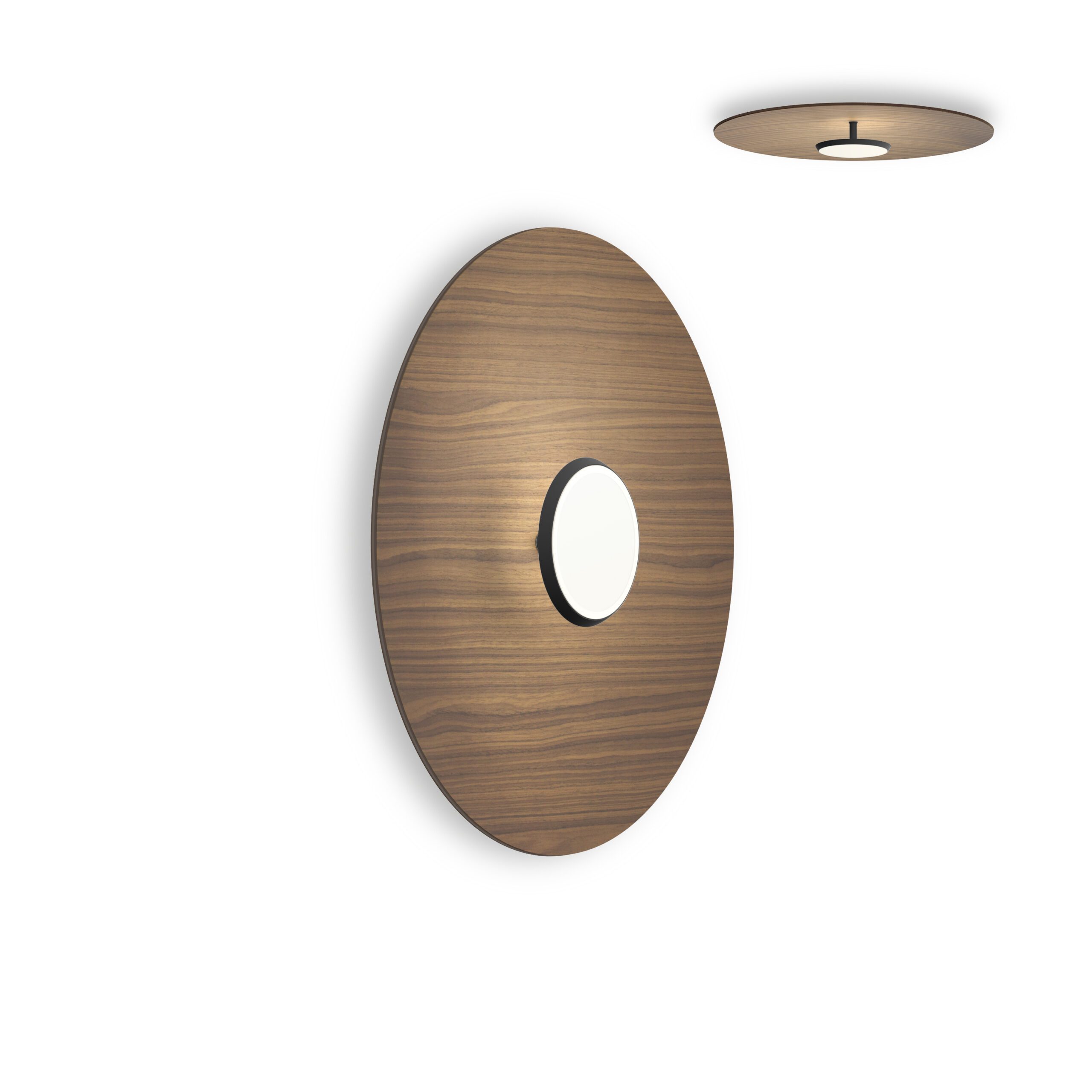 Walnut/Matt Black