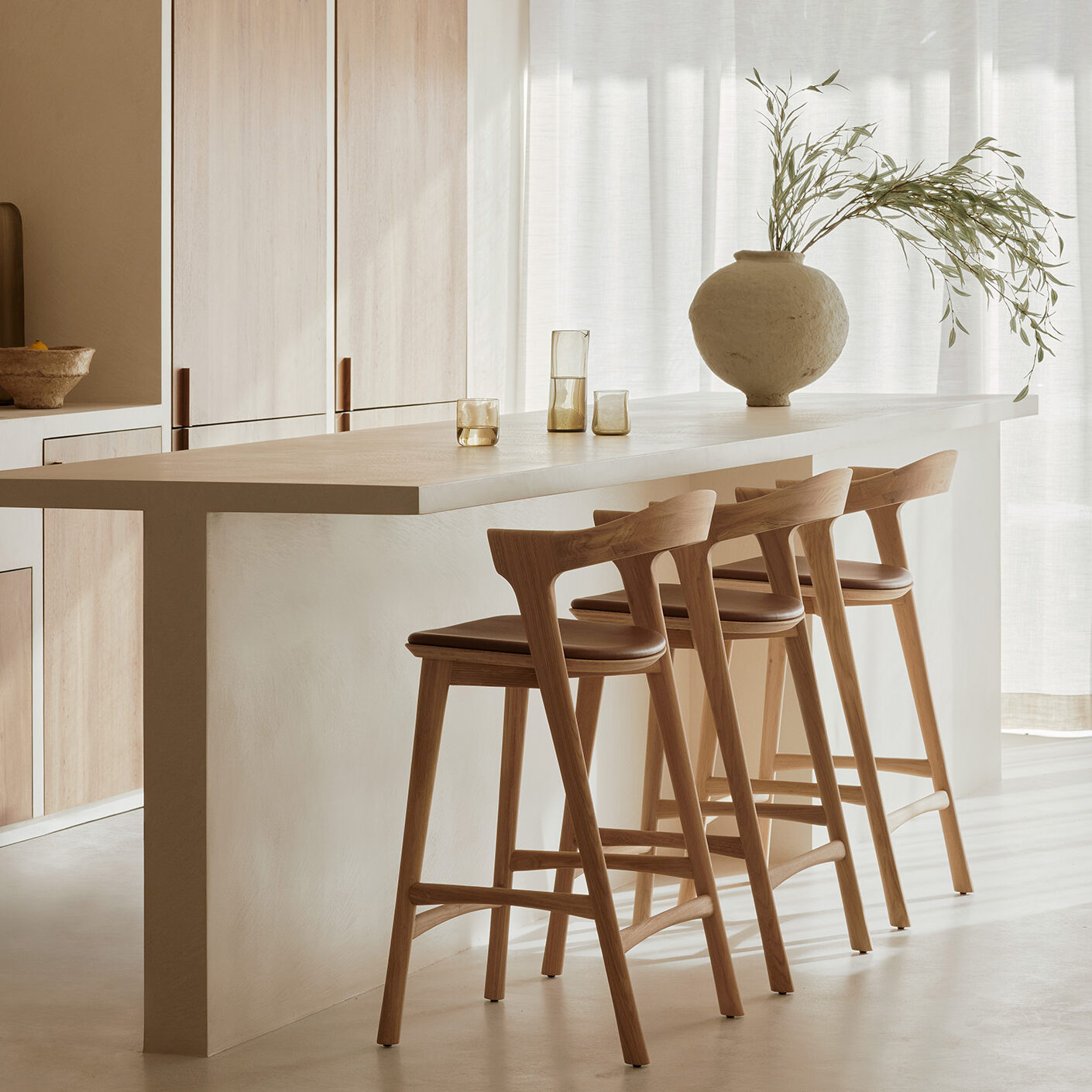 Nat. Oak + Cognac leather