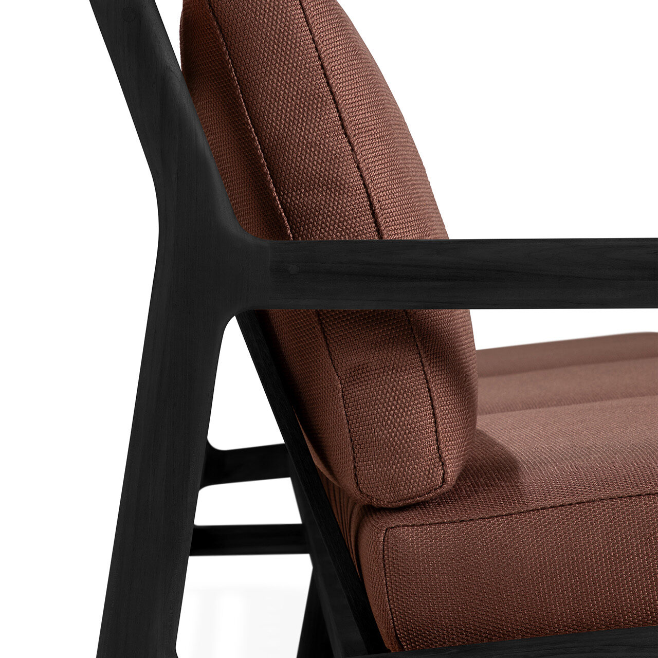 Teak Black + Burgundy cushion